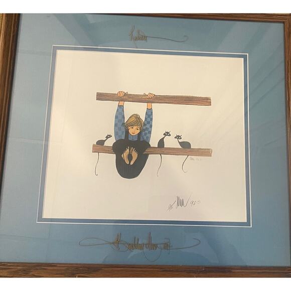 P Buckley M oss Signed and Numbered Print. "Richard", 9"x11", 118/1000 - Picture 5 of 8